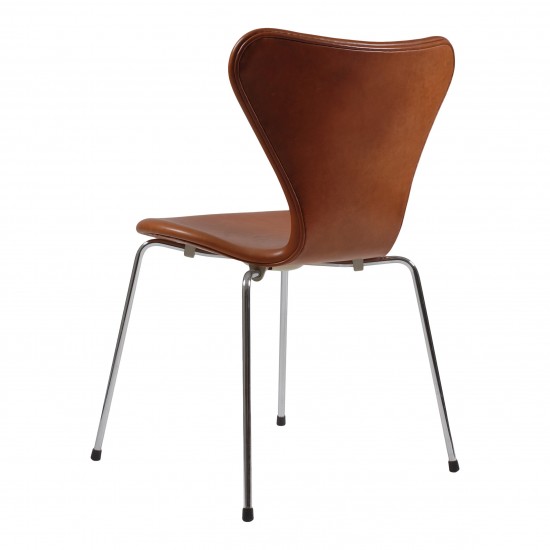 Arne Jacobsen 3107 7er stol i mokka anilin l der